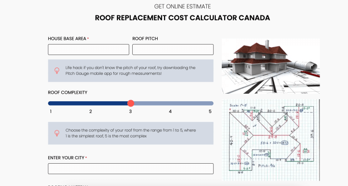 AI Powered Roofing Calculator for your Website