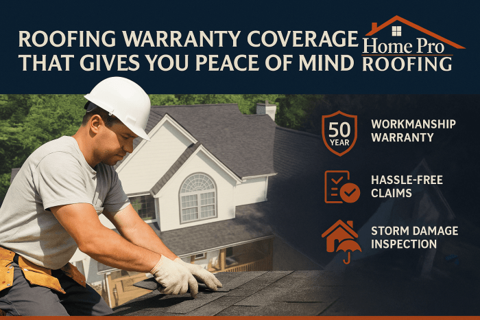 50-Year Workmanship Roofing Warranty | Home Pro Roofing